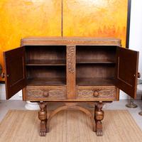 Carved Oak Sideboard Cupboard (12 of 13) Carved Oak Sideboard Cupboard (12 of 13)