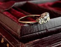 Antique paste half hoop ring, 9ct gold and silver (4 of 13) Antique paste half hoop ring, 9ct gold and silver (4 of 13)