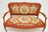 Antique French Needlepoint Salon Two Seater Sofa (8 of 12) Antique French Needlepoint Salon Two Seater Sofa (8 of 12)
