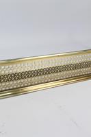 Long 4ft6 Antique Victorian Pierced Brass Fire Fender (11 of 13) Long 4ft6 Antique Victorian Pierced Brass Fire Fender (11 of 13)