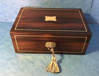 Regency Rosewood Brass Inlaid Jewellery Box (12 of 12) Regency Rosewood Brass Inlaid Jewellery Box (12 of 12)