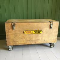 VINTAGE Industrial CHEST Coffee Table Mid Century Old Wooden TRUNK Retro Storage Box + Castors (12 of 12) VINTAGE Industrial CHEST Coffee Table Mid Century Old Wooden TRUNK Retro Storage Box + Castors (12 of 12)