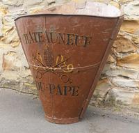 Chateauneuf Du Pape French Galvanised Metal Grape Pickers Hod / Bucket (2 of 6) Chateauneuf Du Pape French Galvanised Metal Grape Pickers Hod / Bucket (2 of 6)