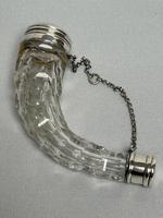 Victorian Silver Mounted Cornucopia Scent Bottle (1 of 5)