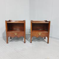 Super Pair of Georgian Mahogany Bedside Cabinets