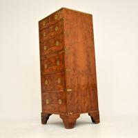 Antique Yew Wood Military Campaign Chest of Drawers (10 of 13) Antique Yew Wood Military Campaign Chest of Drawers (10 of 13)