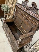Superb French Carved Hall Bench (5 of 14) Superb French Carved Hall Bench (5 of 14)