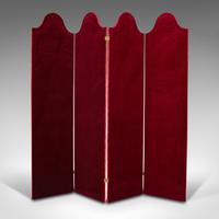 Tall Antique Room Divider, English, Velvet, Boudoir, Privacy Screen, Edwardian (2 of 9) Tall Antique Room Divider, English, Velvet, Boudoir, Privacy Screen, Edwardian (2 of 9)
