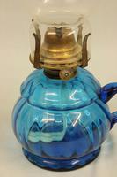 Antique Blue Glass Finger / Hand Oil Lamp (4 of 6) Antique Blue Glass Finger / Hand Oil Lamp (4 of 6)