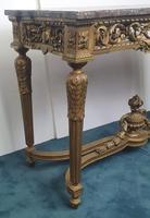19th Century Marble Topped Gilt Console Table (5 of 7) 19th Century Marble Topped Gilt Console Table (5 of 7)