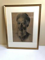 Charcoal Painting Of Man In Turban, Signed And Framed (2 of 9) Charcoal Painting Of Man In Turban, Signed And Framed (2 of 9)