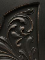 Antique Art Nouveau Black Writing Bureau Desk with Carvings, Lockable, Gothic (12 of 23) Antique Art Nouveau Black Writing Bureau Desk with Carvings, Lockable, Gothic (12 of 23)