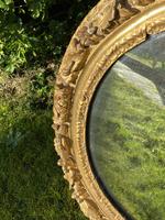 Early 18th Century Carved Giltwood Oval Mirror (4 of 6) Early 18th Century Carved Giltwood Oval Mirror (4 of 6)