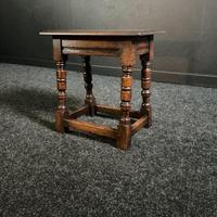 Victorian Oak Joint Stool