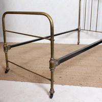 Brass Bed Frame Victorian 19th Century Single Bedframe Cast Iron (2 of 12) Brass Bed Frame Victorian 19th Century Single Bedframe Cast Iron (2 of 12)