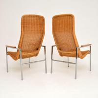 Pair of Vintage Chrome & Rattan Armchairs by Dirk Van Sliedrecht (6 of 11) Pair of Vintage Chrome & Rattan Armchairs by Dirk Van Sliedrecht (6 of 11)