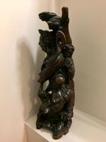 Large Chinese Carved Hardwood Figure of Immortal with Foo Dog (2 of 8) Large Chinese Carved Hardwood Figure of Immortal with Foo Dog (2 of 8)