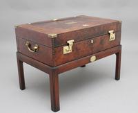 Early 20th Century Leather Bound ex army trunk on stand (8 of 8) Early 20th Century Leather Bound ex army trunk on stand (8 of 8)