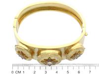 0.49ct Diamond & 18ct Yellow Gold Triple-locket Bangle - Antique c.1880 (8 of 12) 0.49ct Diamond & 18ct Yellow Gold Triple-locket Bangle - Antique c.1880 (8 of 12)