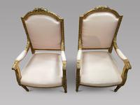 Pair of French Giltwood Fauteuils (4 of 4) Pair of French Giltwood Fauteuils (4 of 4)