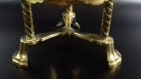 Antique Victorian Pierced Brass Trivet Kettle Stand (6 of 10) Antique Victorian Pierced Brass Trivet Kettle Stand (6 of 10)