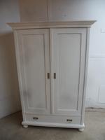 Victorian Antique Pine 2 Door 1 Piece Painted Child's / Hall Wardrobe (4 of 11) Victorian Antique Pine 2 Door 1 Piece Painted Child's / Hall Wardrobe (4 of 11)