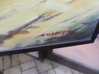Large oil on canvas tropical sunshine view Brazilian artist Chediac (10 of 10) Large oil on canvas tropical sunshine view Brazilian artist Chediac (10 of 10)