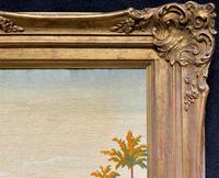 Large Elegant 20th Century Vintage Antique Embroidery Wall Hanging in Gilt Frame (10 of 12) Large Elegant 20th Century Vintage Antique Embroidery Wall Hanging in Gilt Frame (10 of 12)