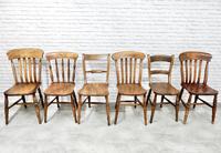 Antique Harlequin Set of 6 Kitchen Chairs (5 of 6) Antique Harlequin Set of 6 Kitchen Chairs (5 of 6)