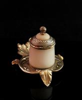 Antique French Bronze & Alabaster Inkwell (10 of 12) Antique French Bronze & Alabaster Inkwell (10 of 12)