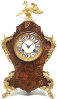 Wow! Phenomenal French Boulle Mantel Clock Multi Wood floral inlay 8 Day Mantle Clock (4 of 6) Wow! Phenomenal French Boulle Mantel Clock Multi Wood floral inlay 8 Day Mantle Clock (4 of 6)
