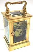 Good Antique French 8-day Carriage Clock Bevelled Case Large Dial & Carry Handle (9 of 13) Good Antique French 8-day Carriage Clock Bevelled Case Large Dial & Carry Handle (9 of 13)