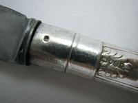 Rare Victorian Coburg Pattern Sterling Silver Antique Large 10½" Table/dinner Knife, Chawner & Co, Sheffield Cutlery (5 of 10) Rare Victorian Coburg Pattern Sterling Silver Antique Large 10½" Table/dinner Knife, Chawner & Co, Sheffield Cutlery (5 of 10)
