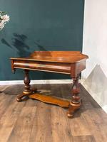 Victorian Mahogany Twin Pillar Side Table/washstand