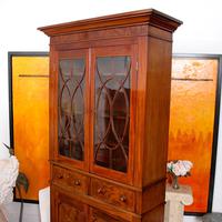 Tall Antique Bookcase Glazed Library Cabinet Mahogany 19th Century (10 of 11) Tall Antique Bookcase Glazed Library Cabinet Mahogany 19th Century (10 of 11)