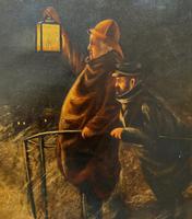Newlyn School? Fab 19th Century Fishermen in Rough Seas Oil Portrait Painting (4 of 16) Newlyn School? Fab 19th Century Fishermen in Rough Seas Oil Portrait Painting (4 of 16)