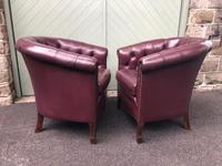 Pair of Antique Leather Gentleman's Club Armchairs (8 of 8) Pair of Antique Leather Gentleman's Club Armchairs (8 of 8)