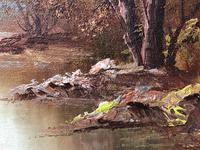 20th Century Oil Painting Landscape Forest River "View Through The Trees" (6 of 20) 20th Century Oil Painting Landscape Forest River "View Through The Trees" (6 of 20)