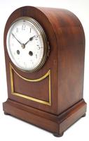 Fine Edwardian Mahogany Balloon Clock Brass Inlay Striking Mantel Clock (4 of 9) Fine Edwardian Mahogany Balloon Clock Brass Inlay Striking Mantel Clock (4 of 9)