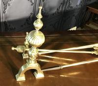 Quality Brass Andirons & Companion Set (5 of 17) Quality Brass Andirons & Companion Set (5 of 17)