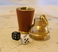 Vintage Pocket Watch Chain Fob 1960s Brass & Leather Gambling Fob With Dice (5 of 10) Vintage Pocket Watch Chain Fob 1960s Brass & Leather Gambling Fob With Dice (5 of 10)