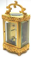 Rare Antique French 8-day Carriage Clock Serpentine Case Fleur De Lis Decorations (4 of 10) Rare Antique French 8-day Carriage Clock Serpentine Case Fleur De Lis Decorations (4 of 10)