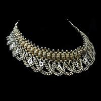 Vintage Aesthetic Gold on Sterling Silver Heavy Fancy Swag Collar Necklace (3 of 7) Vintage Aesthetic Gold on Sterling Silver Heavy Fancy Swag Collar Necklace (3 of 7)