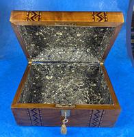 Victorian Walnut Box with Tunbridge Ware Bands (11 of 11) Victorian Walnut Box with Tunbridge Ware Bands (11 of 11)