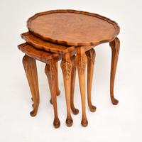 Antique Burr Walnut Pie Crust Nest of Tables (4 of 8) Antique Burr Walnut Pie Crust Nest of Tables (4 of 8)