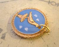 Vintage Pocket Watch Chain Fob 1940s Rose Gilt & Enamel Racing Pigeon Fob Nos (2 of 7) Vintage Pocket Watch Chain Fob 1940s Rose Gilt & Enamel Racing Pigeon Fob Nos (2 of 7)