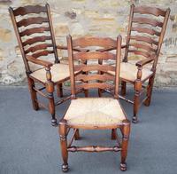 Set of 12 Oak Ladder Back Dining Chairs - Royal Oak Furniture (10 of 15) Set of 12 Oak Ladder Back Dining Chairs - Royal Oak Furniture (10 of 15)