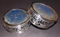 Pair Victorian Silver Plated Coasters (7 of 7) Pair Victorian Silver Plated Coasters (7 of 7)