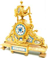 Stunning Quality French Mantel Clock Urn Top Blue Sevres Porcelain Mantle Clock. (7 of 12) Stunning Quality French Mantel Clock Urn Top Blue Sevres Porcelain Mantle Clock. (7 of 12)