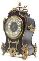 Fine French Ebony & Ormolu Boulle Mantel Clock – Farcot Skelton Dial 8 Day Mantle Clock (4 of 9) Fine French Ebony & Ormolu Boulle Mantel Clock – Farcot Skelton Dial 8 Day Mantle Clock (4 of 9)